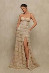 Picture of CORALIE GOLD DRESS