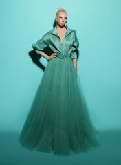 Picture of BASIL GREEN ARZU DRESS