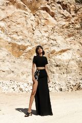 Picture of BLACK MAXI SKIRT