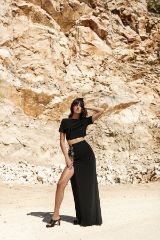 Picture of BLACK MAXI SKIRT