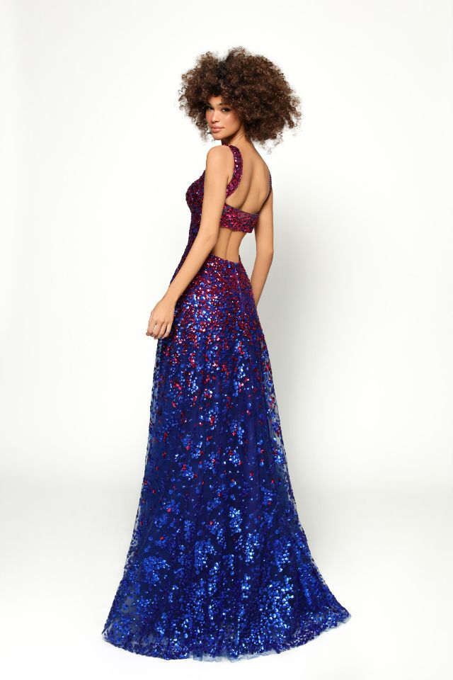 Picture of FUCHISIA / ROYAL BLUE DRESS