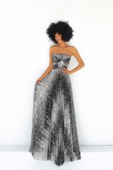 Picture of PUZZLE BLACK / SILVER DRESS