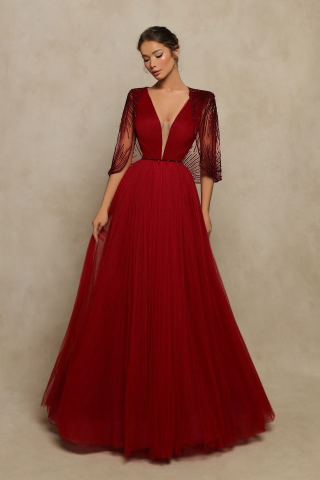 Picture of BURGUNDY DRESS