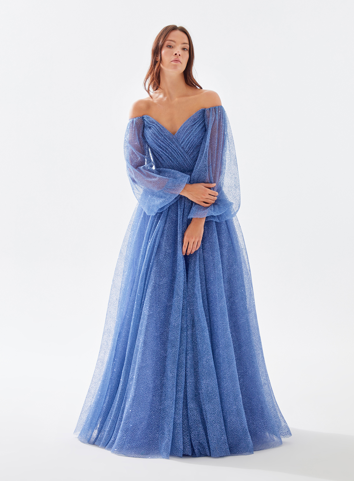 Picture of Elanor Gray Blue Elanor Dress