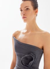 Picture of ANTHRACITE PELTZ DRESS